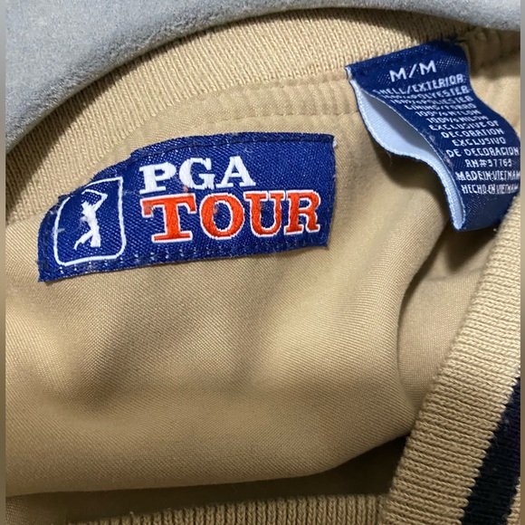 VINTAGE PGA Tour Tan Pullover - Picture 3 of 3